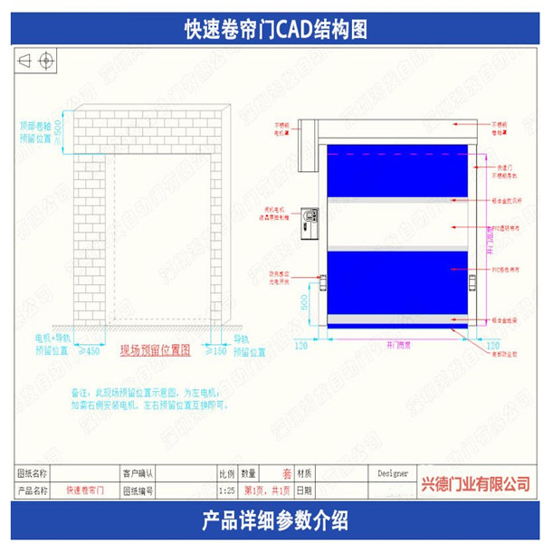 XDM風淋室快速卷簾門有哪些配置？